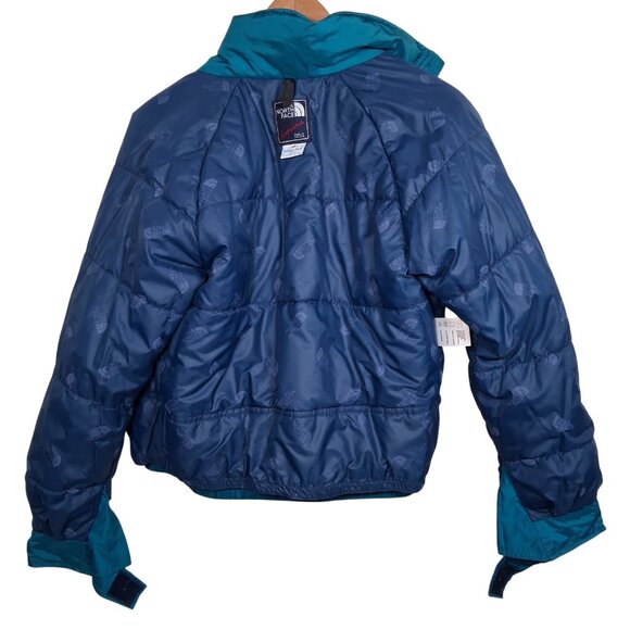 Vintage 1990s North Face Extreme Jacket Women 10 Teal Snow Ski Gore Tex Winter - Picture 3 of 16